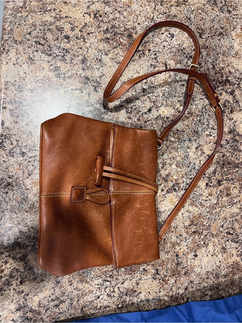 Dooney & Bourke Brown Leather Crossbody Bag